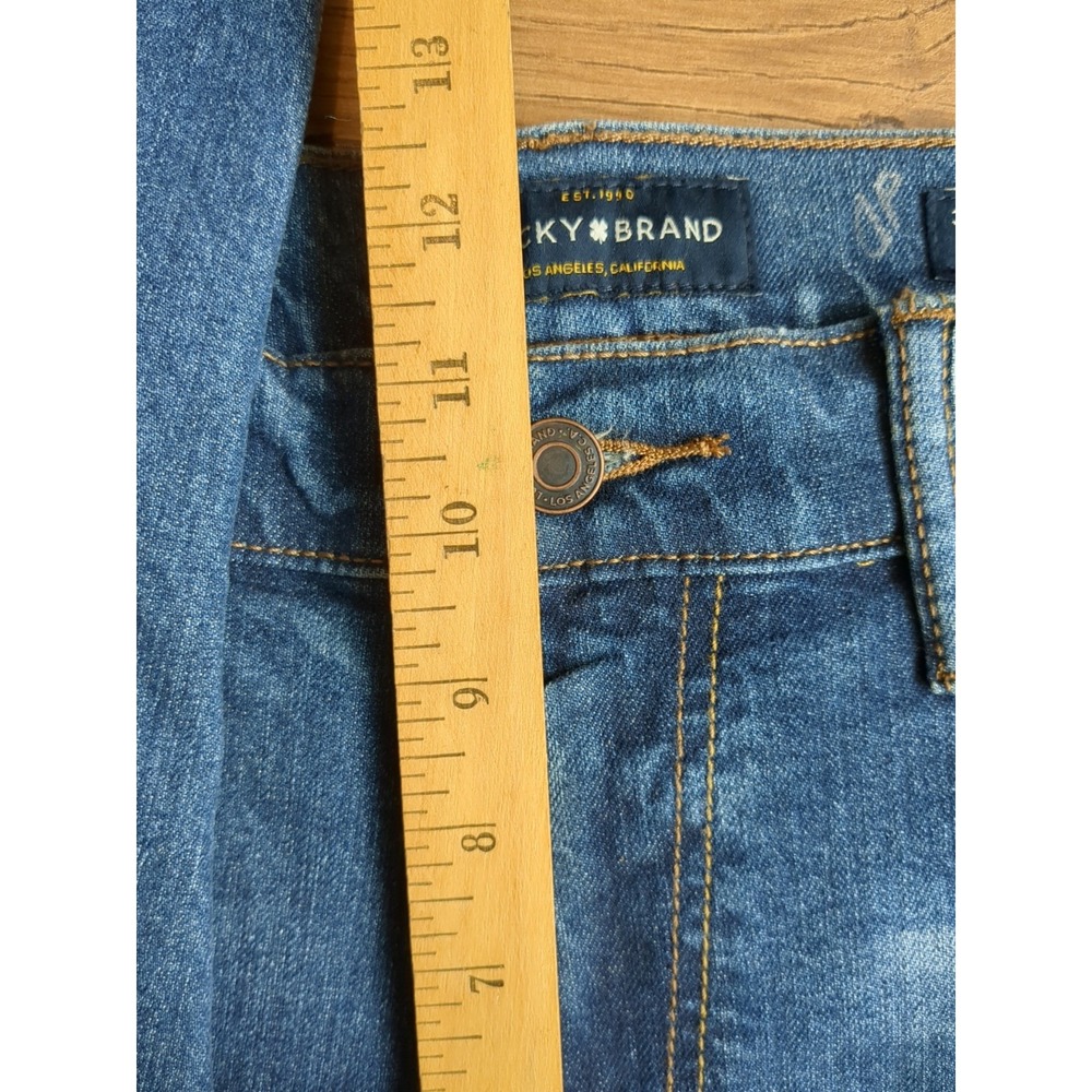 NWOT Lucky Brand Jeans Mens 221 Straight (Measures 35x28) Medium Wash Jeans Read - Picture 4 of 15